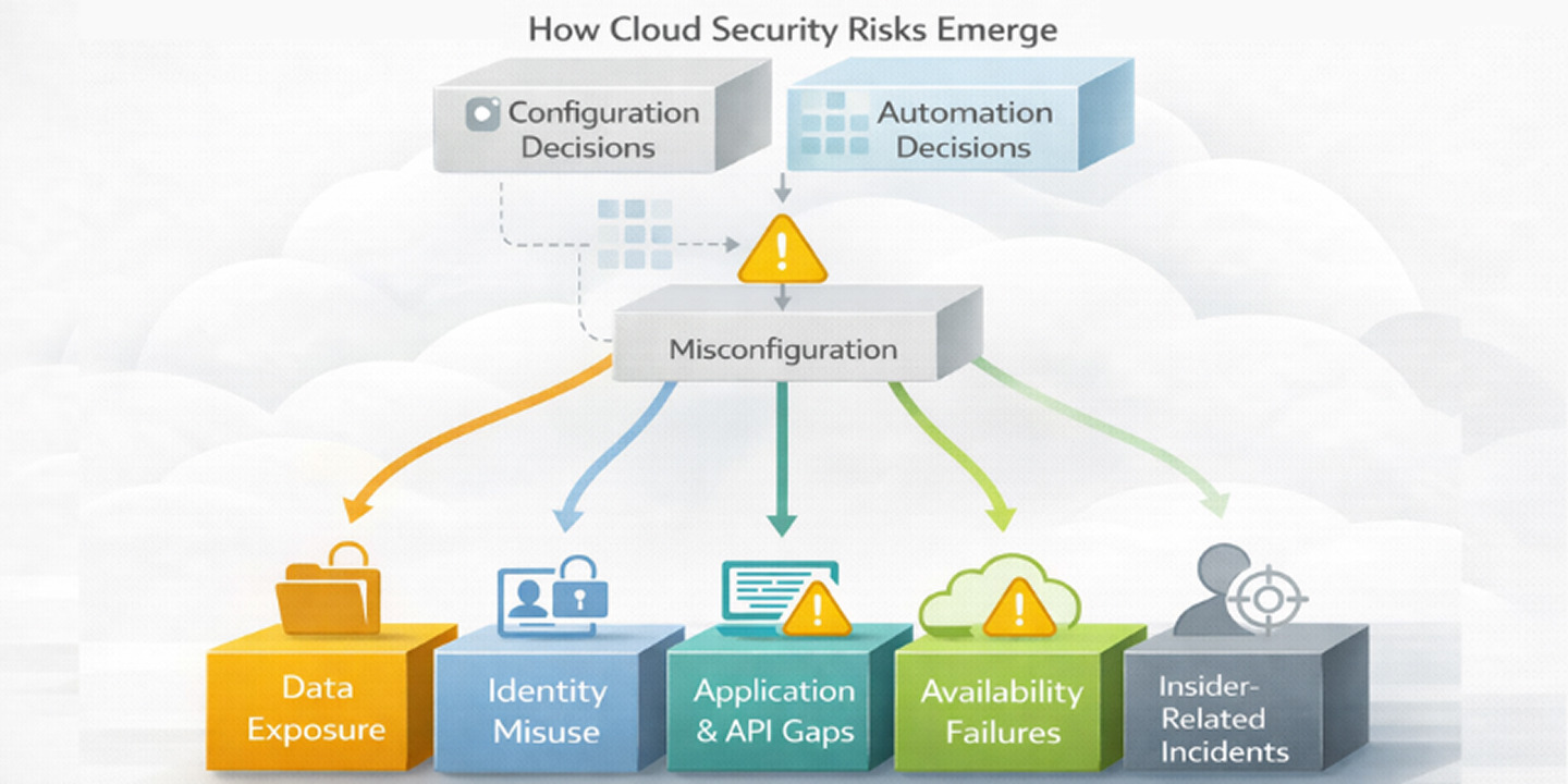An image that represent Core security risks in cloud computing